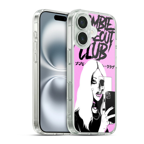 Zombie Makeout Club Art Selfie Skull Soft Gel Case for Apple iPhone 16 & MagSafe