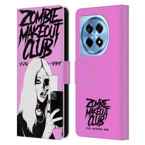 Zombie Makeout Club Art Selfie Skull Leather Book Wallet Case Cover For OnePlus 12R