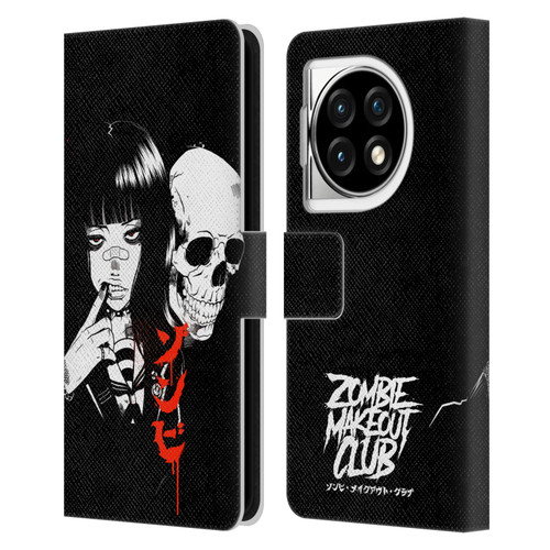 Zombie Makeout Club Art Girl And Skull Leather Book Wallet Case Cover For OPPO OnePlus Ace 3 5G