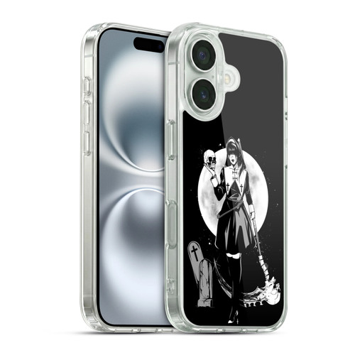 Zombie Makeout Club Graphics Skull Head Soft Gel Case for Apple iPhone 16 & MagSafe