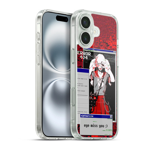 Zombie Makeout Club Graphics Eye Miss You Soft Gel Case for Apple iPhone 16 Plus & MagSafe