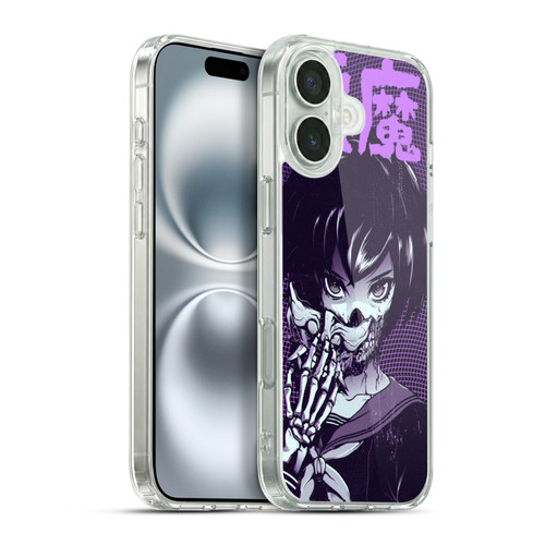 Zombie Makeout Club Graphics Skull Hand Soft Gel Case for Apple iPhone 16 Plus & MagSafe