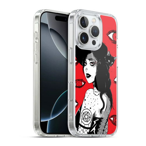 Zombie Makeout Club Graphics Black Makeup Soft Gel Case for Apple iPhone 16 Pro & MagSafe