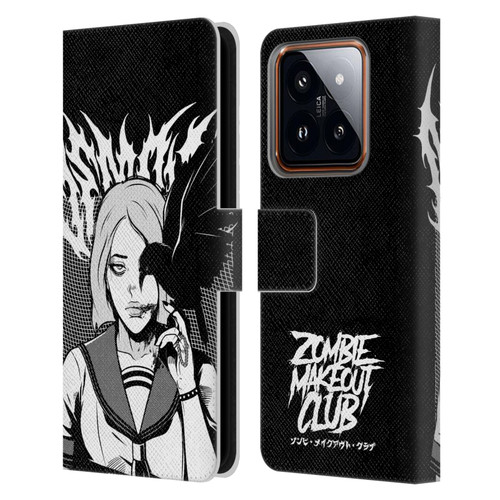 Zombie Makeout Club Art Crow Leather Book Wallet Case Cover For Xiaomi 14