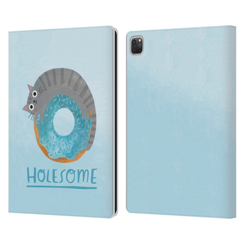 Planet Cat Puns Holesome Leather Book Wallet Case Cover For Apple iPad Pro 13 M4 2024