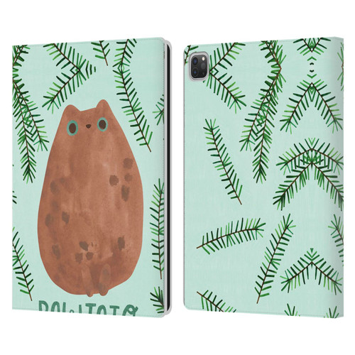 Planet Cat Puns Pawtato Leather Book Wallet Case Cover For Apple iPad Pro 13 M4 2024