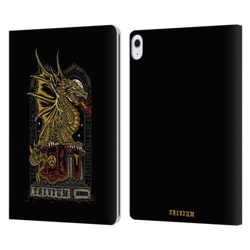 Trivium Graphics Big Dragon Leather Book Wallet Case Cover For Apple iPad Air 13 2024