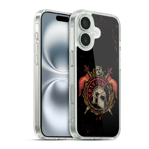 Trivium Graphics Knight Helmet Soft Gel Case for Apple iPhone 16 & MagSafe