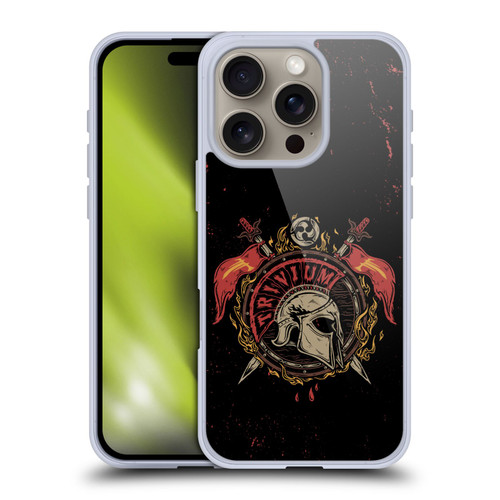 Trivium Graphics Knight Helmet Soft Gel Case for Apple iPhone 16 Pro