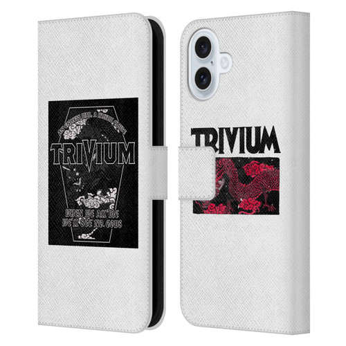 Trivium Graphics Double Dragons Leather Book Wallet Case Cover For Apple iPhone 16 Plus