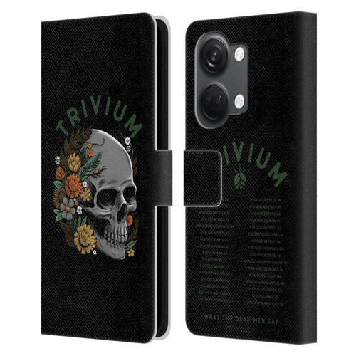 Trivium Graphics Skelly Flower Leather Book Wallet Case Cover For OnePlus Nord 3 5G