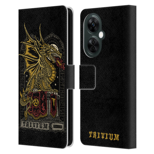 Trivium Graphics Big Dragon Leather Book Wallet Case Cover For OnePlus Nord CE 3 Lite 5G