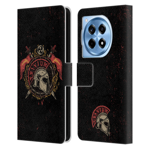 Trivium Graphics Knight Helmet Leather Book Wallet Case Cover For OnePlus 12R