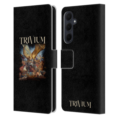 Trivium Graphics In The Court Of The Dragon Leather Book Wallet Case Cover For Samsung Galaxy A35 5G