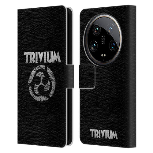 Trivium Graphics Swirl Logo Leather Book Wallet Case Cover For Xiaomi 14 Ultra