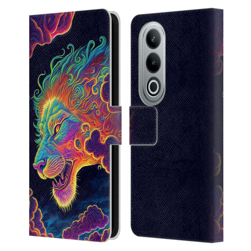 Wumples Cosmic Animals Clouded Lion Leather Book Wallet Case Cover For OPPO OnePlus Ace 3V 5G