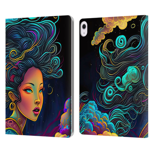 Wumples Cosmic Arts Cloud Goddess Leather Book Wallet Case Cover For Apple iPad Air 13 2024