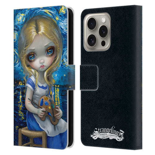 Strangeling Art Impressionist Night Leather Book Wallet Case Cover For Apple iPhone 16 Pro