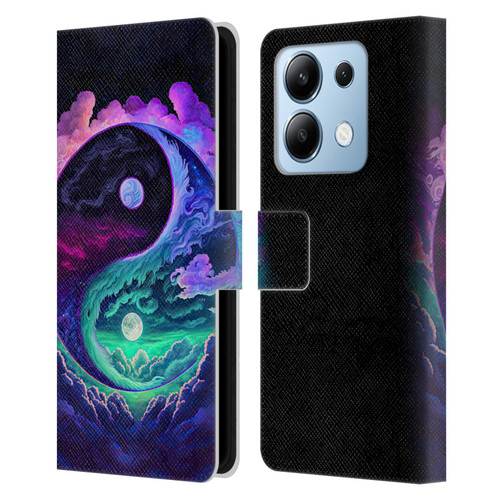 Wumples Cosmic Arts Clouded Yin Yang Leather Book Wallet Case Cover For Xiaomi Redmi Note 13/13 Pro 5G