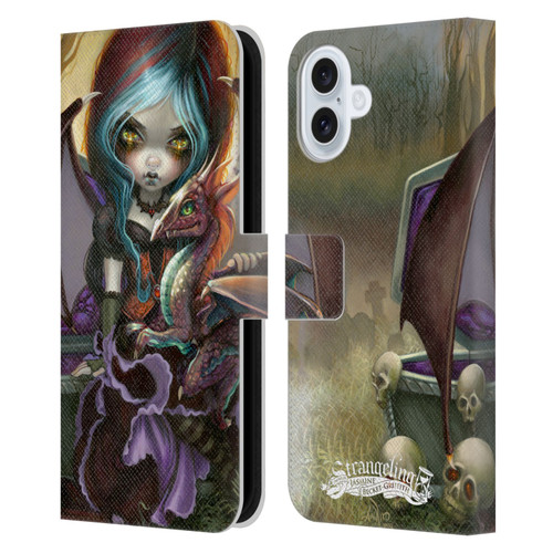 Strangeling Dragon Vampire Fairy Leather Book Wallet Case Cover For Apple iPhone 16 Plus
