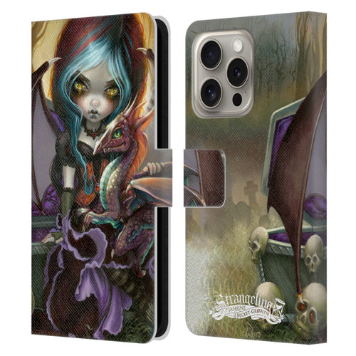 Strangeling Dragon Vampire Fairy Leather Book Wallet Case Cover For Apple iPhone 16 Pro
