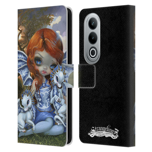 Strangeling Dragon Blue Willow Fairy Leather Book Wallet Case Cover For OPPO OnePlus Ace 3V 5G