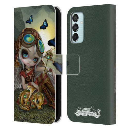 Strangeling Dragon Steampunk Fairy Leather Book Wallet Case Cover For Samsung Galaxy M15/F15 5G