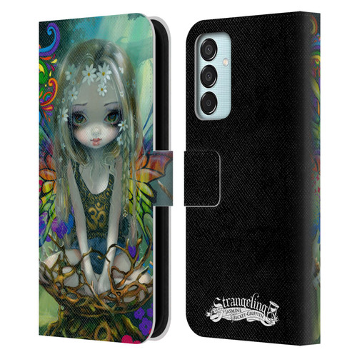 Strangeling Fairy Art Rainbow Winged Leather Book Wallet Case Cover For Samsung Galaxy M15/F15 5G