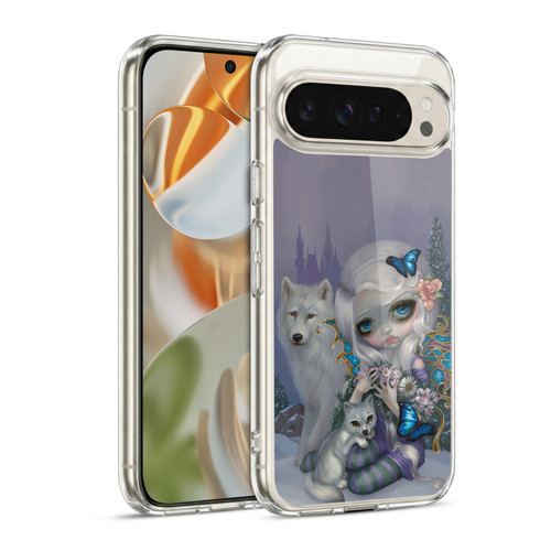 Strangeling Fairy Art Winter with Wolf Soft Gel Case for Google Pixel 9 / Pixel 9 Pro