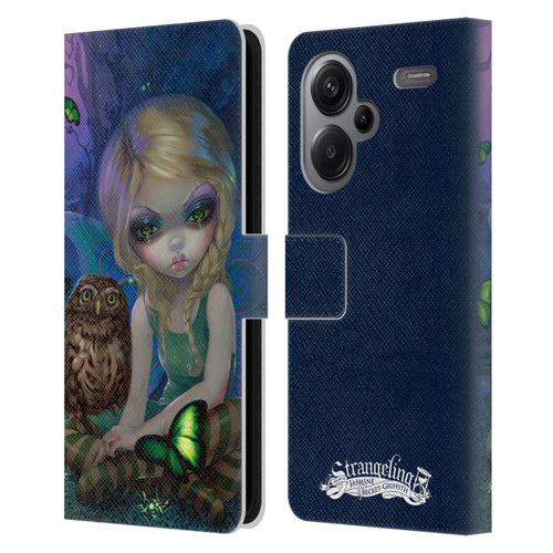 Strangeling Fairy Art Summer with Owl Leather Book Wallet Case Cover For Xiaomi Redmi Note 13 Pro Plus 5G