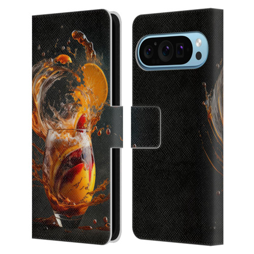 Spacescapes Cocktails Modern Twist, Hurricane Leather Book Wallet Case Cover For Google Pixel 9 / Pixel 9 Pro