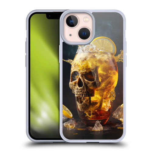 Spacescapes Cocktails Long Island Ice Tea Soft Gel Case for Apple iPhone 13 Mini
