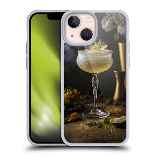 Spacescapes Cocktails Summertime, Margarita Soft Gel Case for Apple iPhone 13 Mini