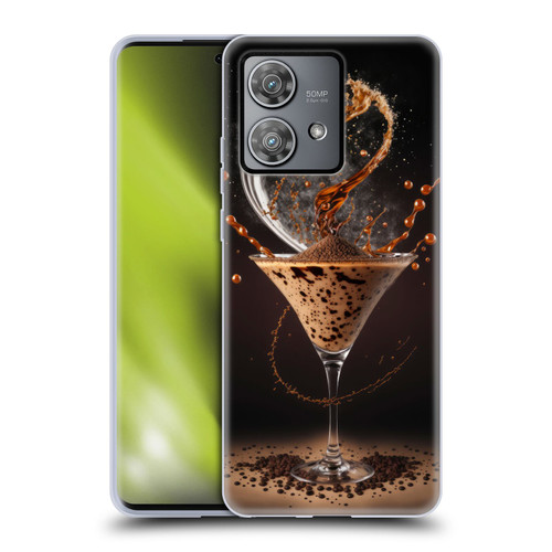 Spacescapes Cocktails Contemporary, Espresso Martini Soft Gel Case for Motorola Edge 40 Neo 5G