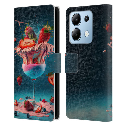 Spacescapes Cocktails Frozen Strawberry Daiquiri Leather Book Wallet Case Cover For Xiaomi Redmi Note 13/13 Pro 5G