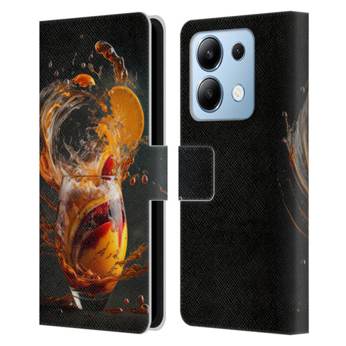 Spacescapes Cocktails Modern Twist, Hurricane Leather Book Wallet Case Cover For Xiaomi Redmi Note 13/13 Pro 5G