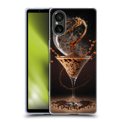 Spacescapes Cocktails Contemporary, Espresso Martini Soft Gel Case for Sony Xperia 5 V 5G