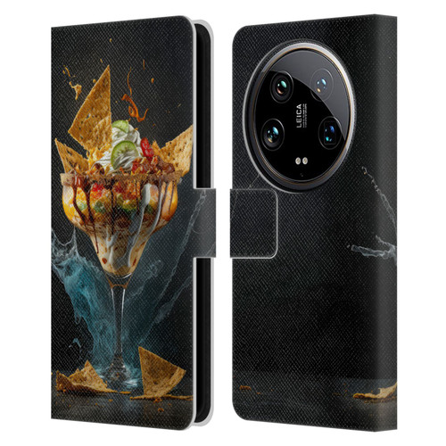 Spacescapes Cocktails Nacho Martini Leather Book Wallet Case Cover For Xiaomi 14 Ultra