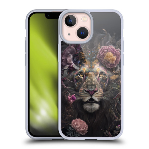 Spacescapes Floral Lions Pride Soft Gel Case for Apple iPhone 13 Mini