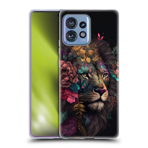 Spacescapes Floral Lions Ethereal Petals Soft Gel Case for Motorola Moto Edge 40 Pro