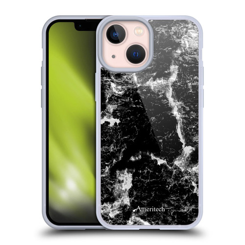 Ameritech Graphics Black Marble Soft Gel Case for Apple iPhone 13 Mini