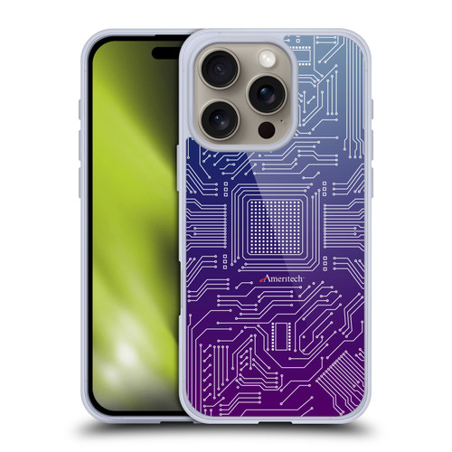 Ameritech Graphics Circuit Board Soft Gel Case for Apple iPhone 16 Pro