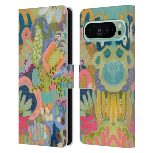 Suzanne Allard Floral Art Summer Fiesta Leather Book Wallet Case Cover For Google Pixel 9 Pro XL