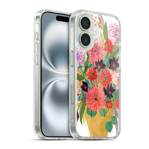Suzanne Allard Floral Art Celebration Soft Gel Case for Apple iPhone 16 & MagSafe