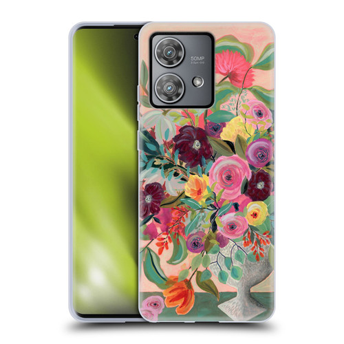 Suzanne Allard Floral Art Floral Centerpiece Soft Gel Case for Motorola Edge 40 Neo 5G