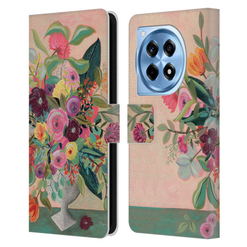 Suzanne Allard Floral Art Floral Centerpiece Leather Book Wallet Case Cover For OnePlus 12R