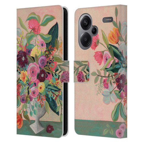 Suzanne Allard Floral Art Floral Centerpiece Leather Book Wallet Case Cover For Xiaomi Redmi Note 13 Pro Plus 5G
