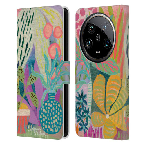 Suzanne Allard Floral Art Palm Heaven Leather Book Wallet Case Cover For Xiaomi 14 Ultra