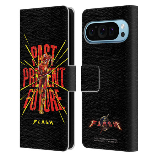 The Flash 2023 Graphics Speed Force Leather Book Wallet Case Cover For Google Pixel 9 / Pixel 9 Pro