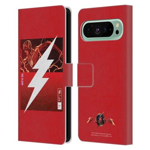 The Flash 2023 Graphics Barry Allen Logo Leather Book Wallet Case Cover For Google Pixel 9 Pro XL